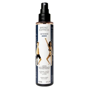 Lozione Bronz’Express Intense, abbronzatura intensa e uniforme per viso e corpo.